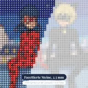 Ladybug und Cat Noir auf dem Dach – Nahaufnahme der Steine