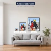 Ladybug and Cat Noir Snowy Paris Rooftop – available sizes