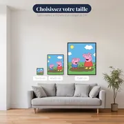Peppa et George sautant dans les flaques de boue – tailles disponibles