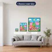 Peppa and George Family Picnic – available sizes
