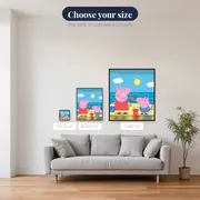 Peppa and George Playing at the Beach – available sizes
