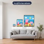Peppa e George sulla spiaggia con secchielli – misure disponibili