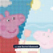 Peppa and George Playing at the Beach – diamond close-up