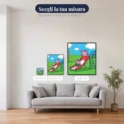 Peppa e George sullo scivolo al parco giochi – misure disponibili