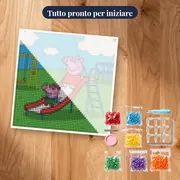 Peppa e George sullo scivolo al parco giochi – kit pronto per iniziare