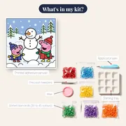 Peppa and George Building a Snowman – kit contents