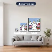 Peppa and George Building a Snowman – available sizes