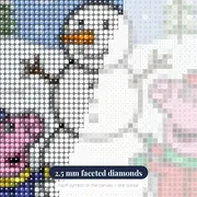 Peppa and George Building a Snowman – diamond close-up