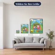 Peppa und Schorsch zelten im Grünen – verfügbare Größen