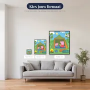 Peppa en George kamperen in een groene tent – beschikbare formaten