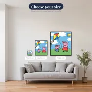 Peppa and George Flying a Colorful Kite – available sizes