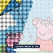 Peppa und Schorsch lassen einen Drachen steigen – Nahaufnahme der Steine