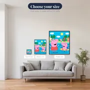 Peppa and George at the Swimming Pool – available sizes