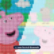 Peppa and George at the Swimming Pool – diamond close-up