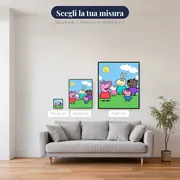 Peppa e George con gli amici sulla collina – misure disponibili