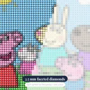 Peppa and George Playing with Friends on a Hill – diamond close-up
