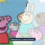 Peppa, George et leurs amis sur la colline – gros plan des diamants