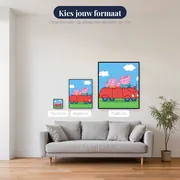 Peppa en George in de rode auto – beschikbare formaten