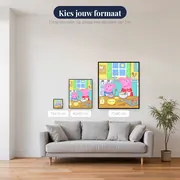 Peppa en George bakken cakes in de keuken – beschikbare formaten
