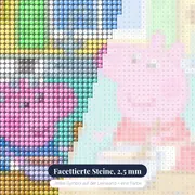 Peppa und Schorsch backen Kuchen in der Küche – Nahaufnahme der Steine