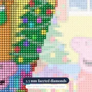 Peppa and George Christmas Morning with Presents – diamond close-up