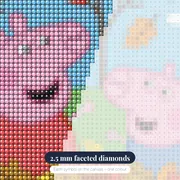 Peppa and George Playing in Autumn Leaves – diamond close-up