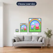 Peppa and George Jumping in Muddy Puddles – available sizes