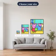Peppa Reading a Bedtime Story to George – available sizes