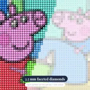 Peppa Reading a Bedtime Story to George – diamond close-up