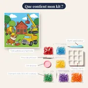 Rubble et son équipe construisant une maison en briques – contenu du kit