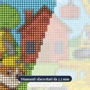 Rubble costruisce una casa di mattoni – primo piano dei diamanti