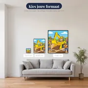 Rubble en zijn bouwteam graven met de graafmachine – beschikbare formaten