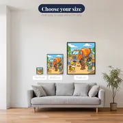 Rubble and the Construction Crew with Cement Mixer Truck – available sizes