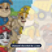 Rubble e la squadra con attrezzi da cantiere – primo piano dei diamanti