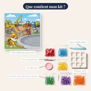 Construction du skatepark par Rubble et son équipe – contenu du kit