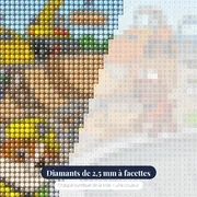 Construction du skatepark par Rubble et son équipe – gros plan des diamants