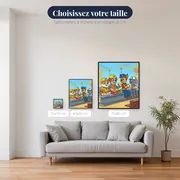 Pause déjeuner sur la poutre du chantier – tailles disponibles