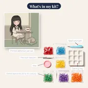 Tea Table and Sleeping Cat – kit contents