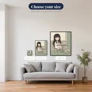 Tea Table and Sleeping Cat – available sizes