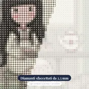 Tè con il Gatto Addormentato – primo piano dei diamanti