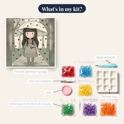 Girl Beneath the Heart Rain – kit contents