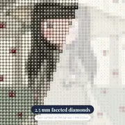 Girl Beneath the Heart Rain – diamond close-up