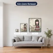 Gorjuss Meisje met een Hertenkalf – beschikbare formaten