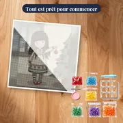 Sapin de Noël enneigé – kit prêt à commencer