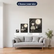 Moonlit Branch and Little Owl – available sizes