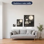 La Fille à la Pleine Lune – tailles disponibles