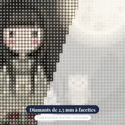 La Fille à la Pleine Lune – gros plan des diamants