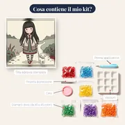 Ragazza Gorjuss con cagnolino – contenuto del kit