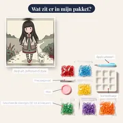 Gorjussmeisje op landelijk pad – inhoud van het pakket