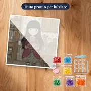 Ragazza Gorjuss con cupcake rosa – kit pronto per iniziare